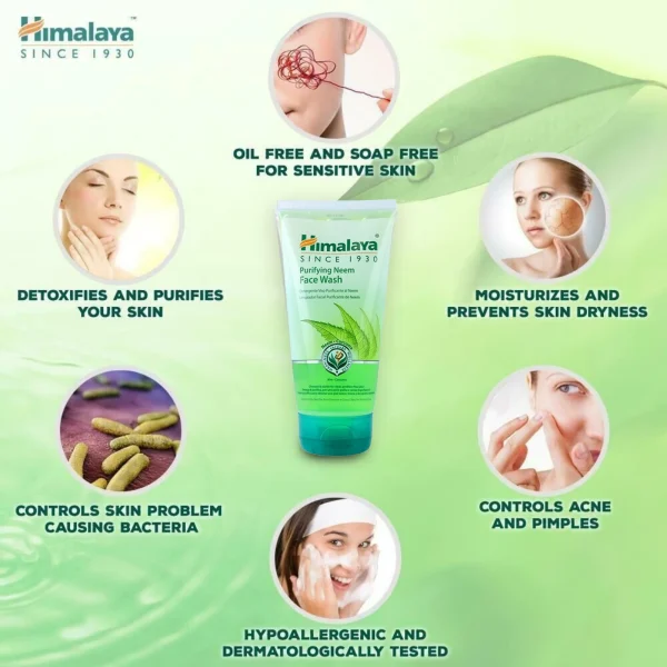 Himalaya Neem face wash pack of 2 - Image 3