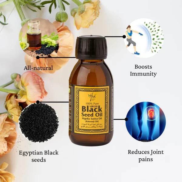 Hesh 100% Pure Egyptian Black seed Oil 100ml - Image 2