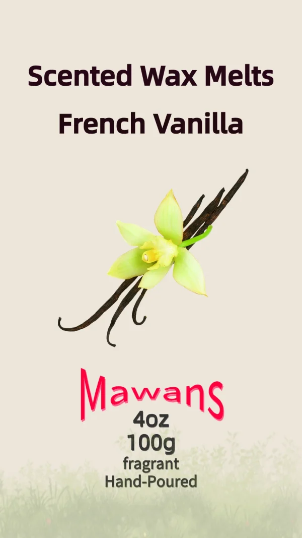 Mawans Wax Melts 100% soy wax - 100g - French Vanilla and Oud (pack of 2) - Image 6