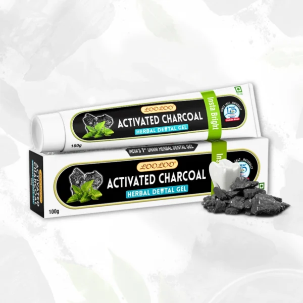 Looloo Herbal Dental Gel Activated Charcoal 100g - Image 2