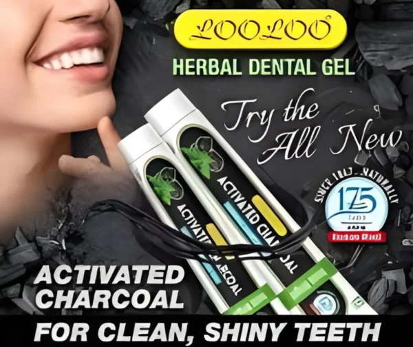 Looloo Herbal Dental Gel Activated Charcoal 100g