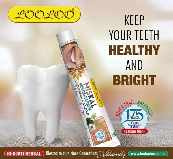 Looloo Herbal Dental Gel Miskal 100g - Image 4