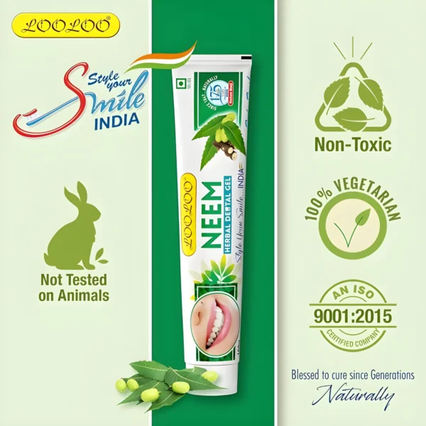 Looloo Herbal Dental Gel Neem 100g - Image 3