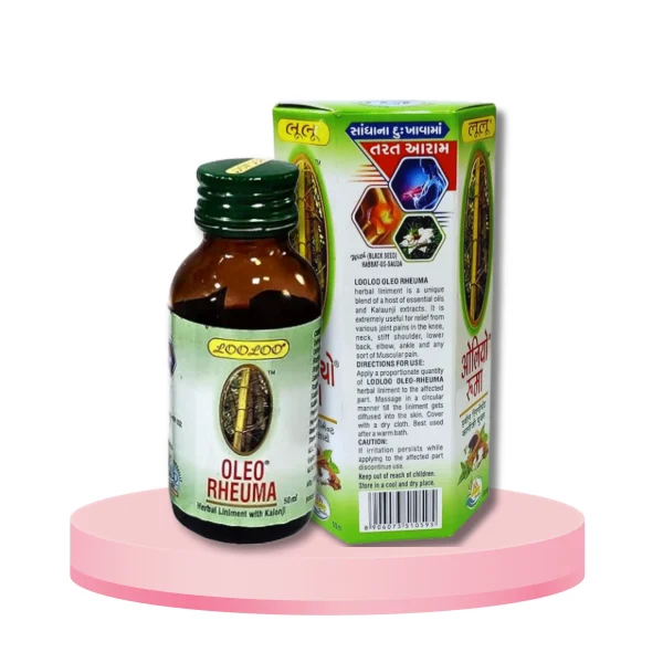 Oleo Rheuma Liniment Oil Muscle aches and Pain relief - 100ml - Image 2