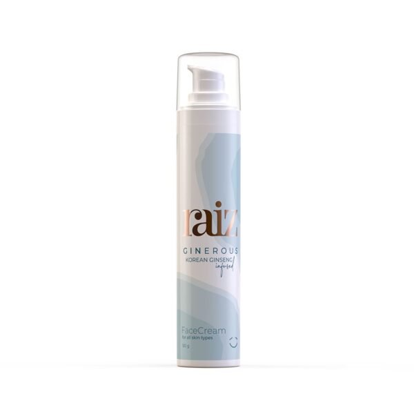Raiz Skincare Ginerous Face Cream infused with Korean Ginseng for all skin types
