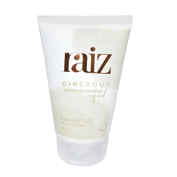 Raiz Ginerous Face scrub infused with Korean Ginseng for all skin types
