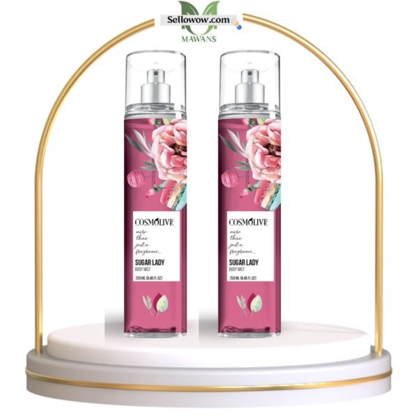 COSMOLIVE BODY MIST 250 ml - Sugar Lady Pack of 2