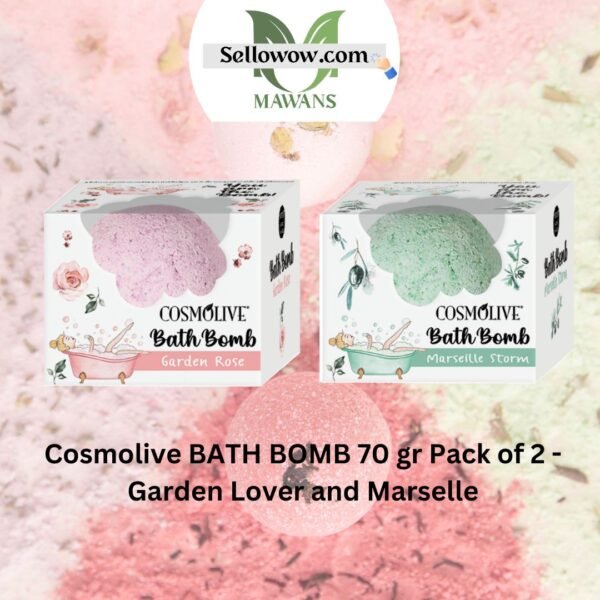 Cosmolive BATH BOMB 70 gr Pack of 2 - Garden Lover and Marselle