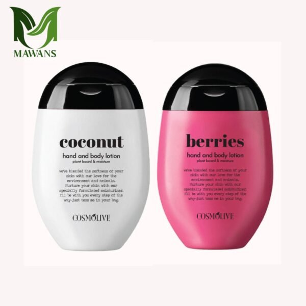 Hand and Body Lotion 100 ml Pack of 2 (Coconut, Berries)(Pocket Size)