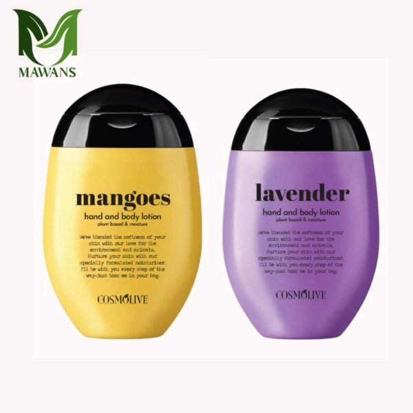 Hand and Body Lotion 100 ml Pack of 2 (Mango, Lavender)(Pocket Size)- Mango