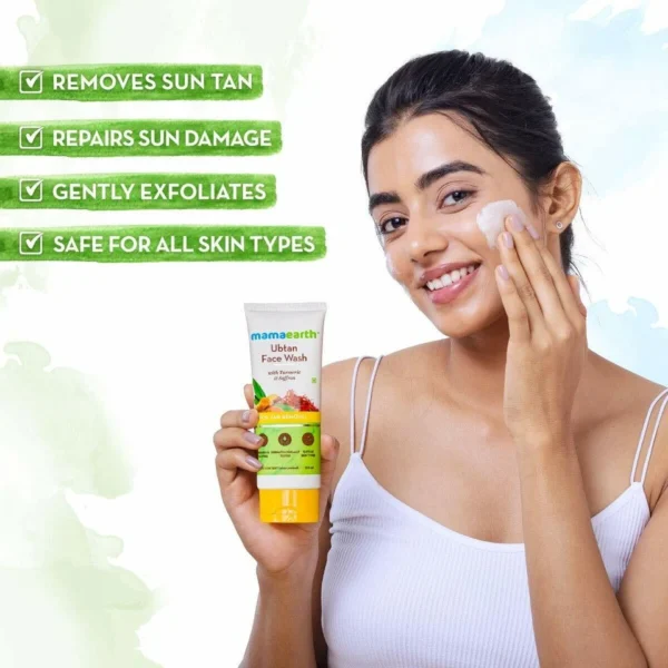 Mamaearth Ubtan Skincare Combo Face wash + Face Scrub + Face mask - Image 14
